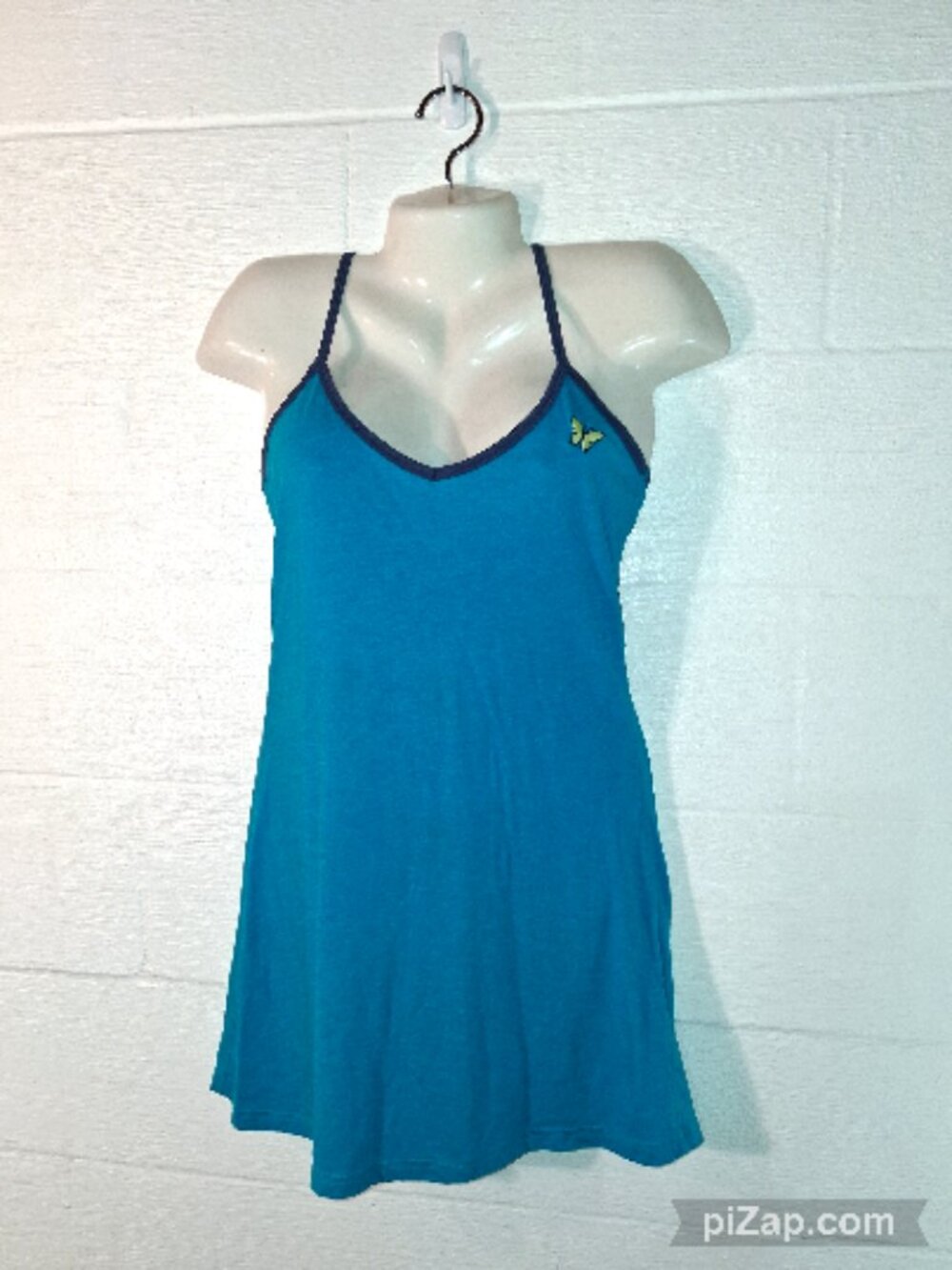 Old Navy Retro Y2K 90s Butterfly Dress Blue Cami Summer Dress Women's Size Med